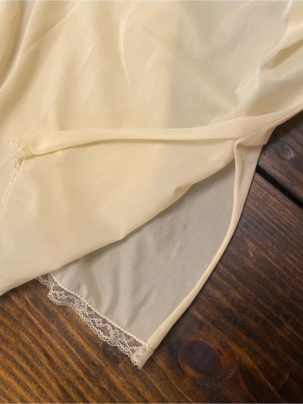 Vintage Womens Sheer Pale Yellow Flowers Spaghetti Strap Nightgown Nightie Lace - Picture 12 of 16